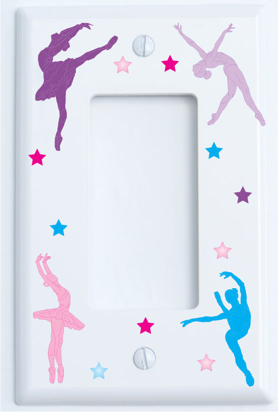 Ballerina Light Switch Plate Covers/Dance Ballerina Wall Decor