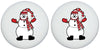 Snowman Drawer Knobs Christmas Holiday Decor Ceramic Cabinet Pulls (Set of Two)
