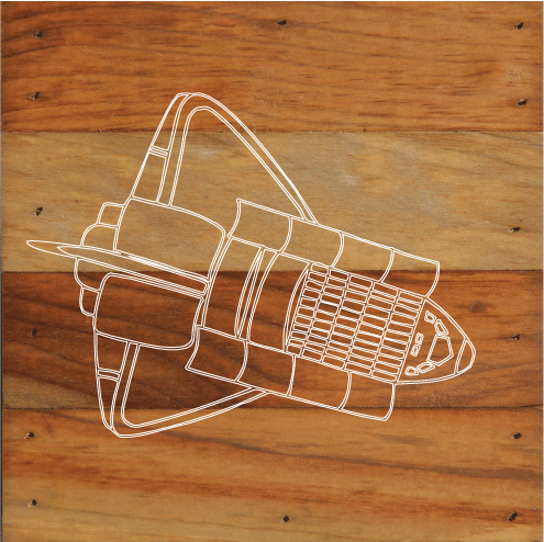 Space Theme Rustic Wall Hanging