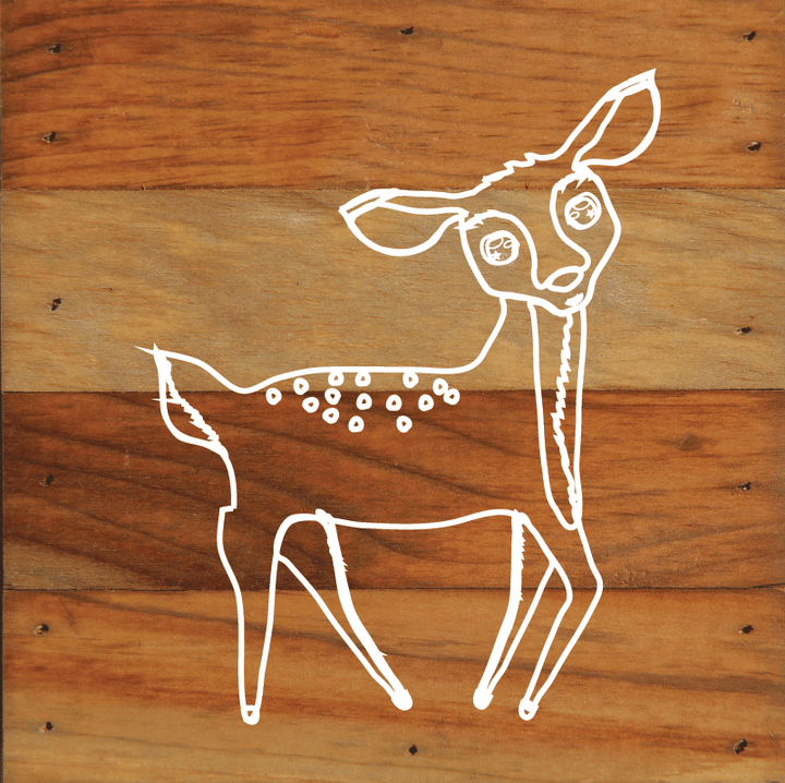 Woodland Forest Animals Rustic Wall Hanging