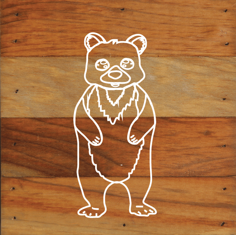 Woodland Forest Animals Rustic Wall Hanging