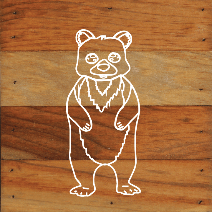 Woodland Forest Animals Rustic Wall Hanging