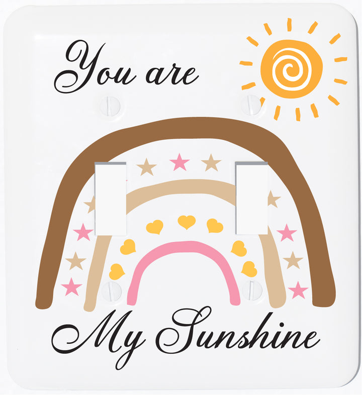 You Are My Sunshine Rainbow Light Switch Cover Plates