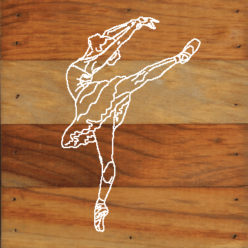 Ballerina Chalk White on a 6 x 6 Rustic Aged Natural Wood Pallet