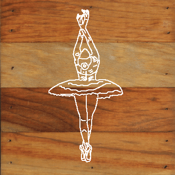 Ballerina Wings Natural Wall Hanging
