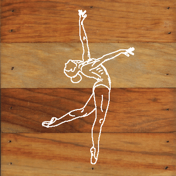 Ballerina Wings Natural Wall Hanging