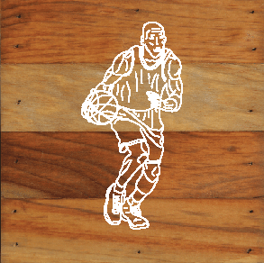 Basketball Art Print Natural Wall Hanging