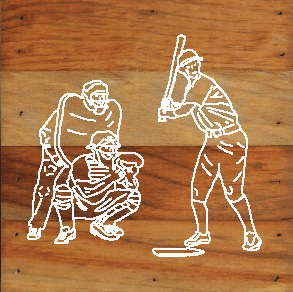 Baseball Art Print Natural Wall Hanging