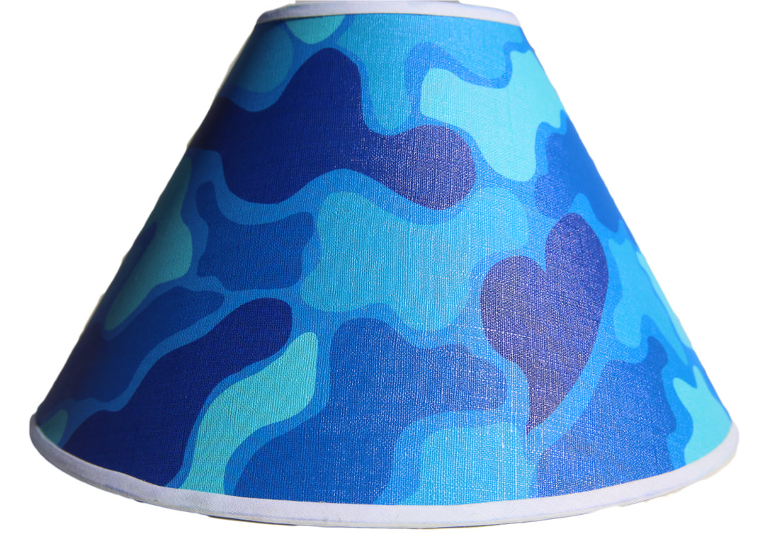 Blue Camoflauge Lamp Shade Army Military Camo Children's Nursery Decor