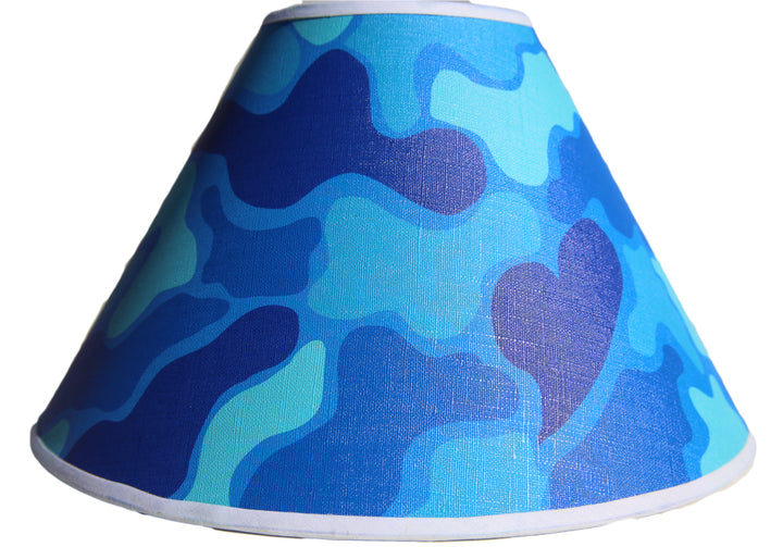 Blue Camoflauge Lamp Shade Army Military Camo Children's Nursery Decor