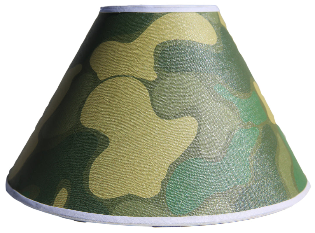 Green Camoflauge Lamp Shade Army Military Camo Children's Girls Nursery Decor