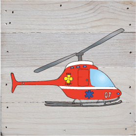 Fire Trucks Art Print Rustic Wall Hanging