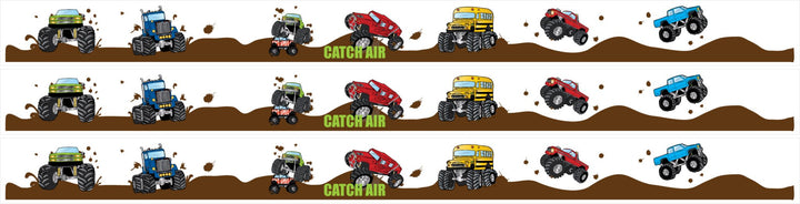 Monster Truck Wall Border Decals - prestochangodecor