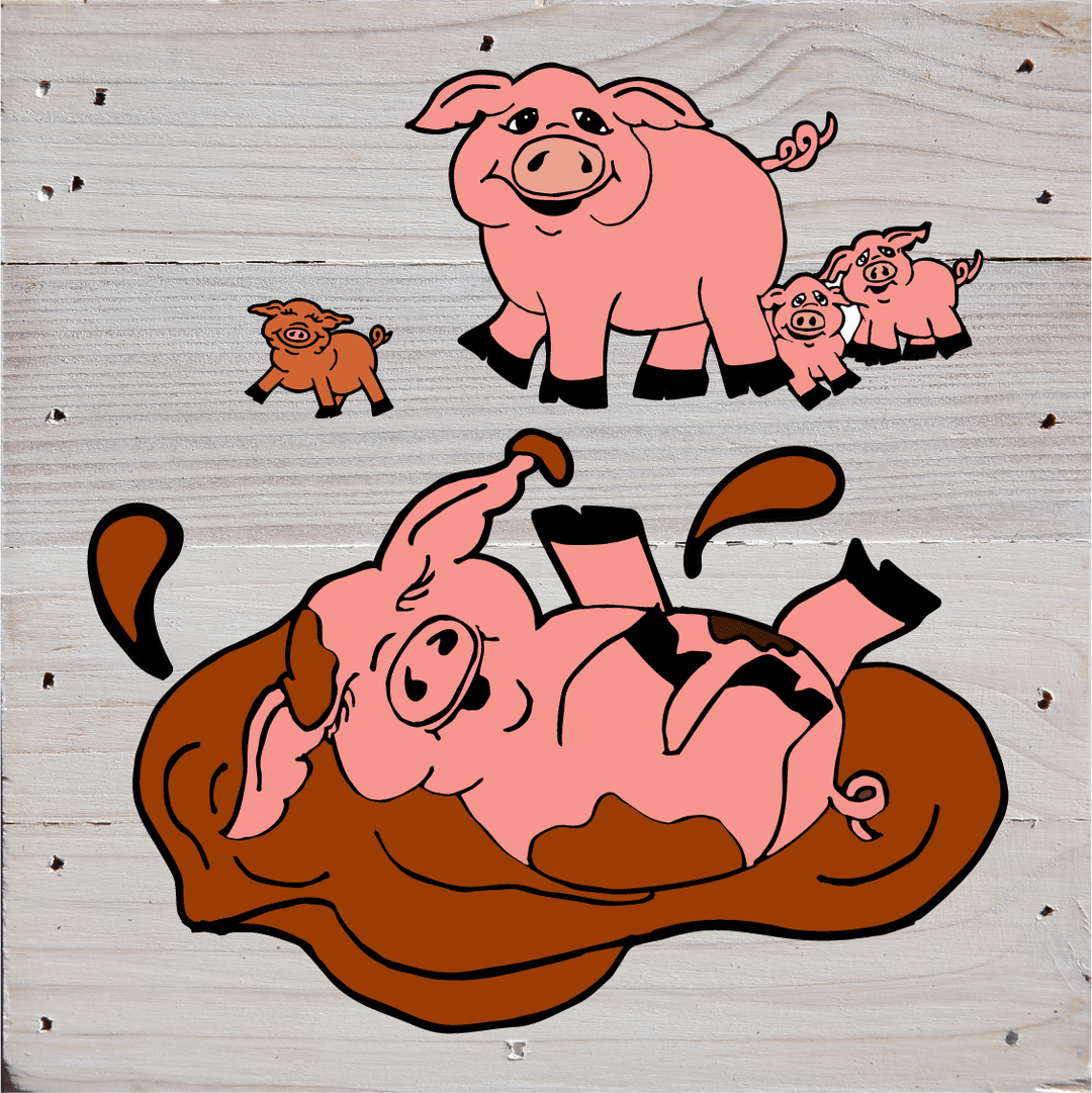 Farm Animal Theme Art Print Wall Hanging