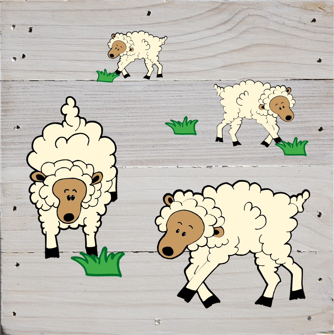 Farm Animal Theme Art Print Wall Hanging