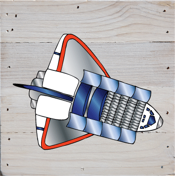 Space Theme Art Print Wall Hanging - prestochangodecor